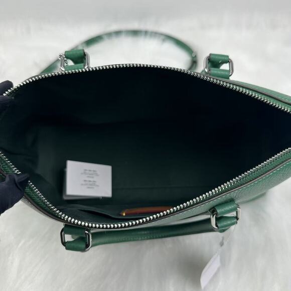 Coach Georgia Satchel Crossbody Handbag In Leather Shamrock Green CR156 NWT - Picture 7 of 11